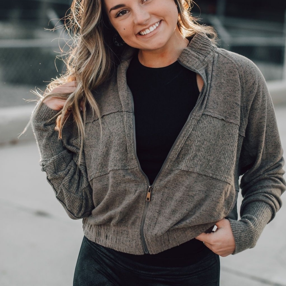 Hem & Thread Athletic Zip Jacket - image 1